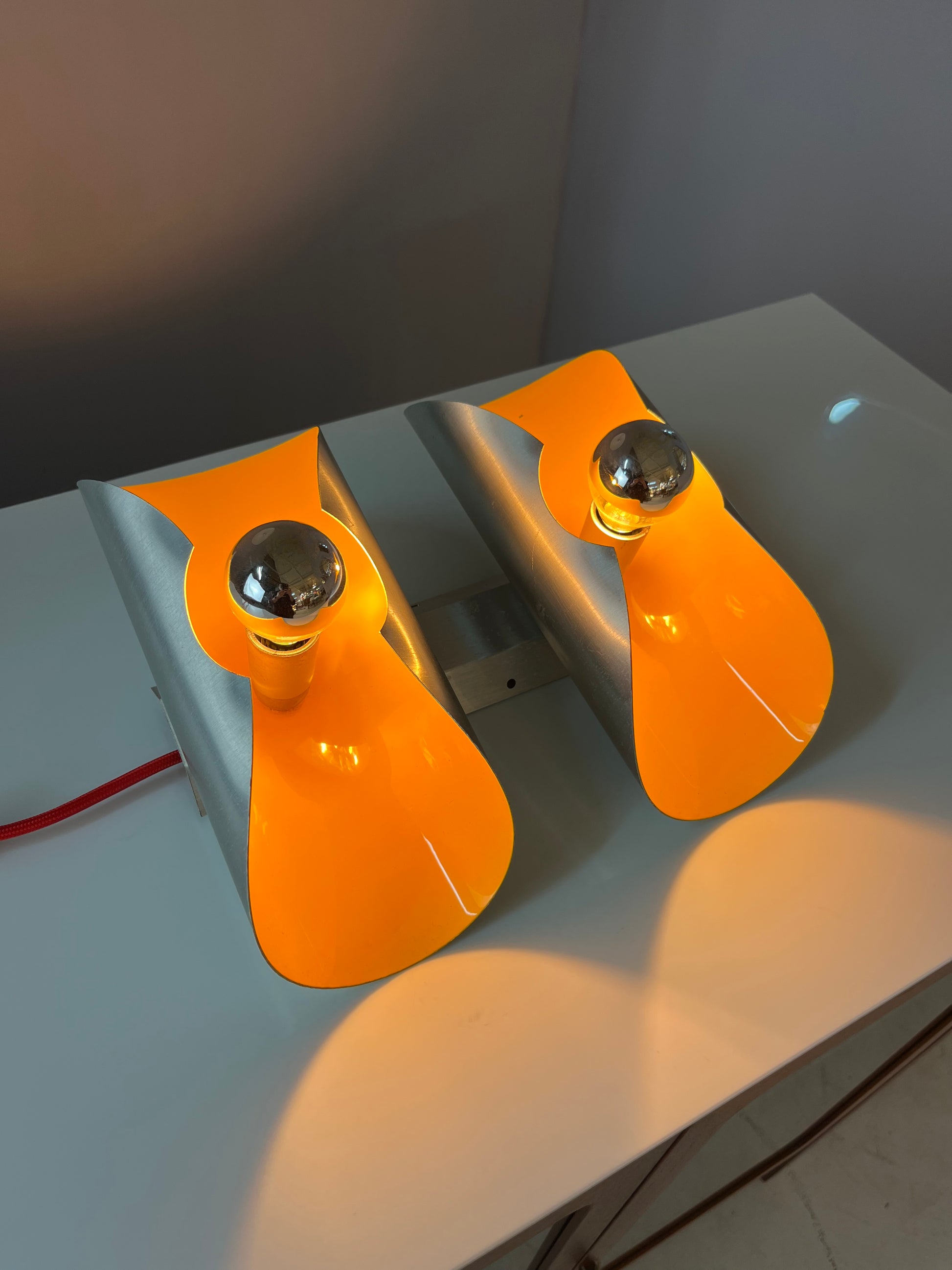 Wandlampe gelb silber von Massive