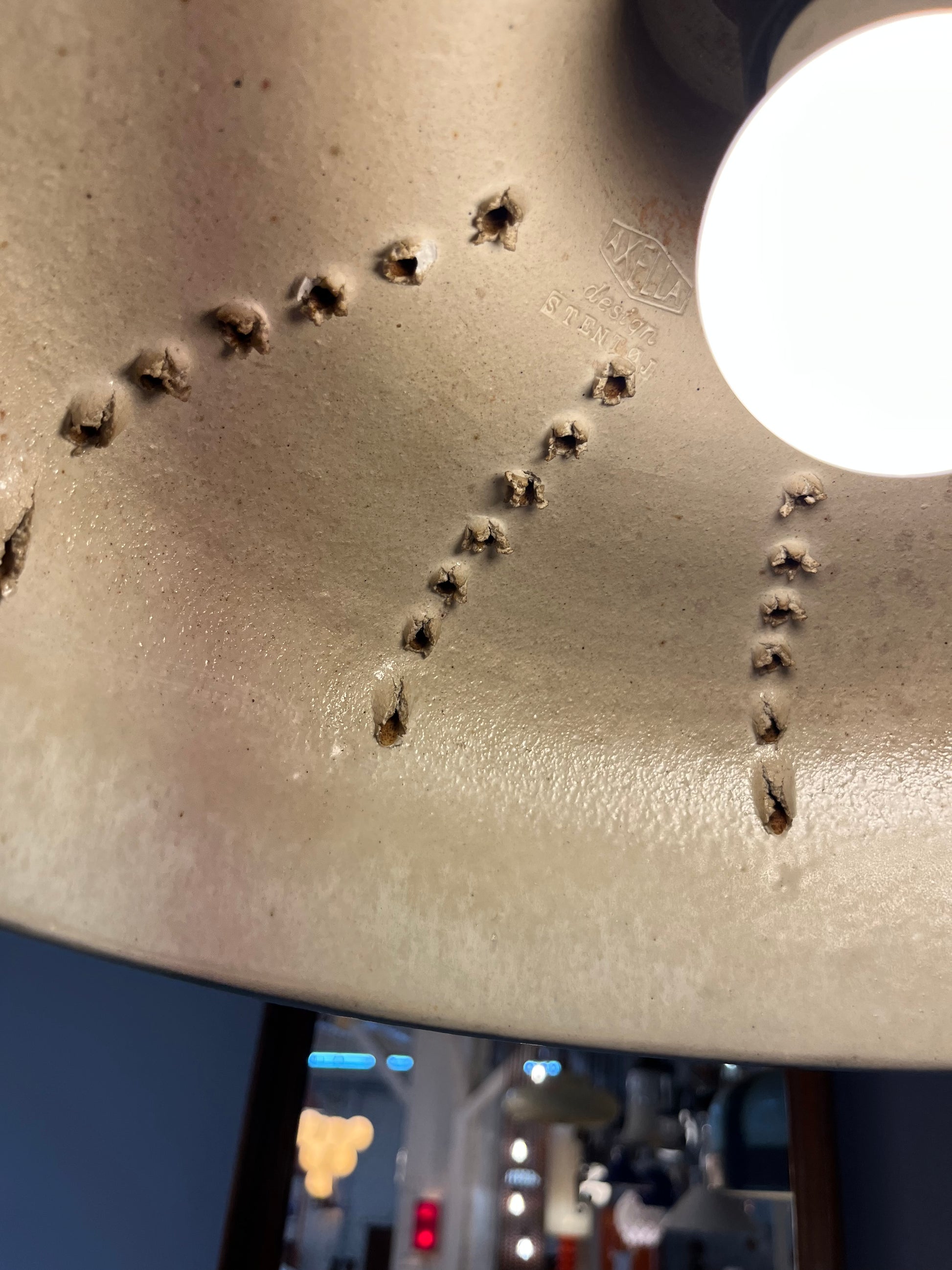 Hängelampe Modell 1079 Keramik von Axella Stentøj