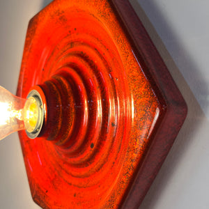 Wandlampe rot Keramik von Hustadt Leuchten