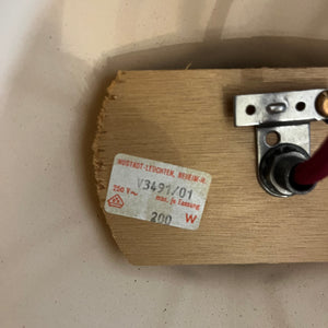 Tischlampe weiß braun Keramik von Hustadt Leuchten