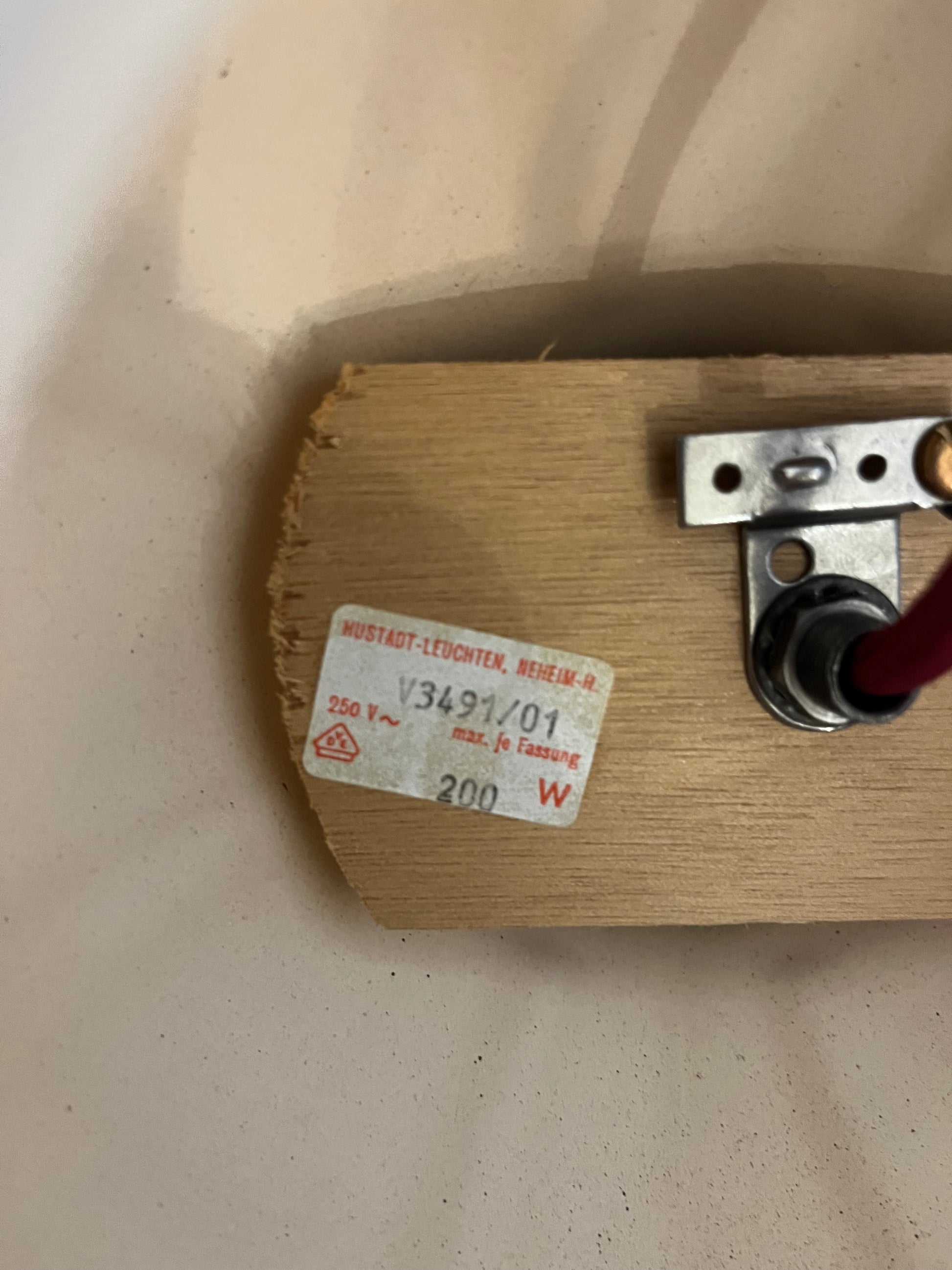 Tischlampe weiß braun Keramik von Hustadt Leuchten