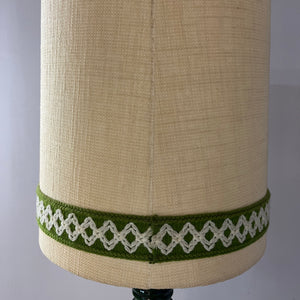 Tischlampe grün Keramik aus Westdeutschland