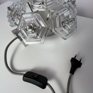 Wandlampe Eiskristall von VEB Kristallleuchtenbau Ebersbach