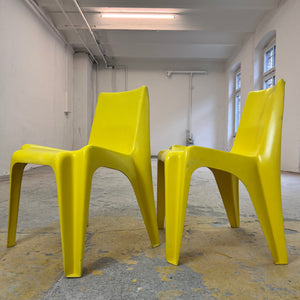 Esszimmerstuhl Modell BA 1171 gelb von Helmut Bätzner für Bofinger