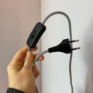 Wandlampe weiß mit Kabel von David GL Belysning