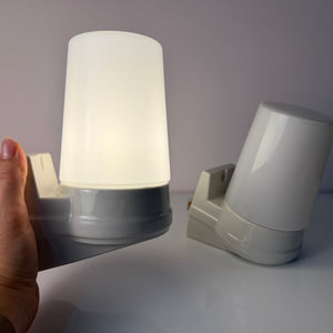 Set: 2x Wandlampe Modell 6070 weiß Sigvard Bernadotte für Ifö