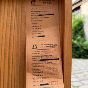 Schrank mit Klappfächern & Vitrine von VEB Möbelindustrie Halle