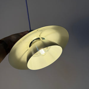 Lamellenlampe silber aus Dänemark
