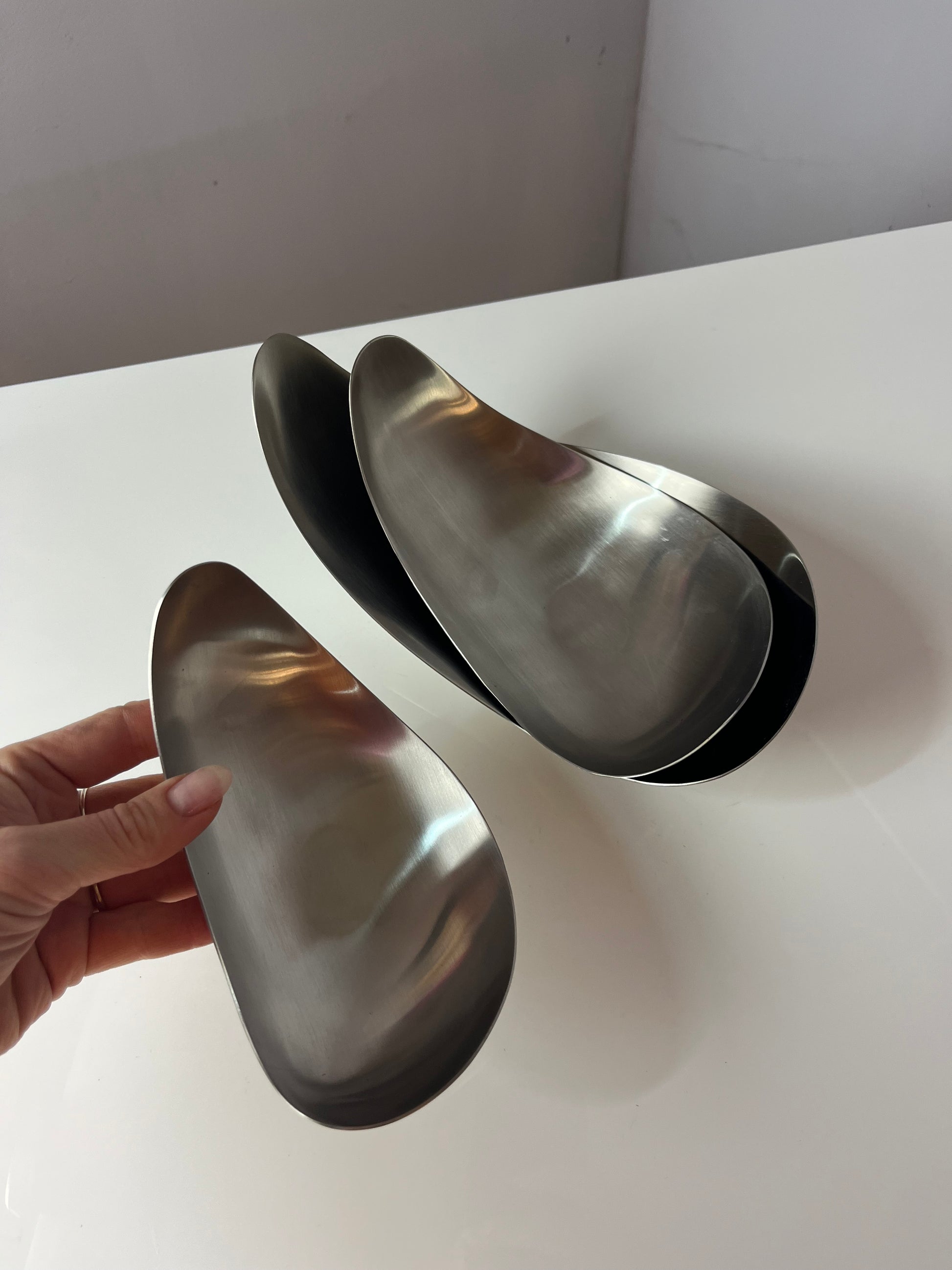 Set: Servierschalen Leaf von Helle Damkjær für Georg Jensen