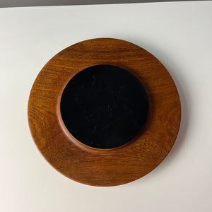 Käseglocke und Teakbrett aus Dänemark