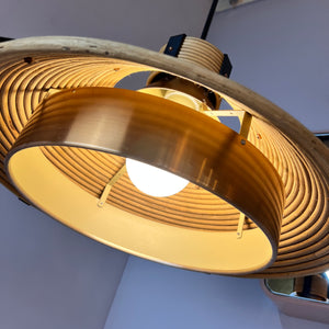 Hängelampe Rattan Kupfer von Doria Leuchten