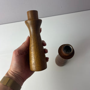 Set: 2x Kerzenständer Teak