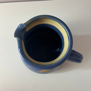 Teekanne blau Keramik