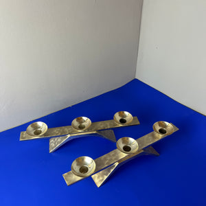 Kerzenständer versilbert von Kurt Radtke für WMF Ikora