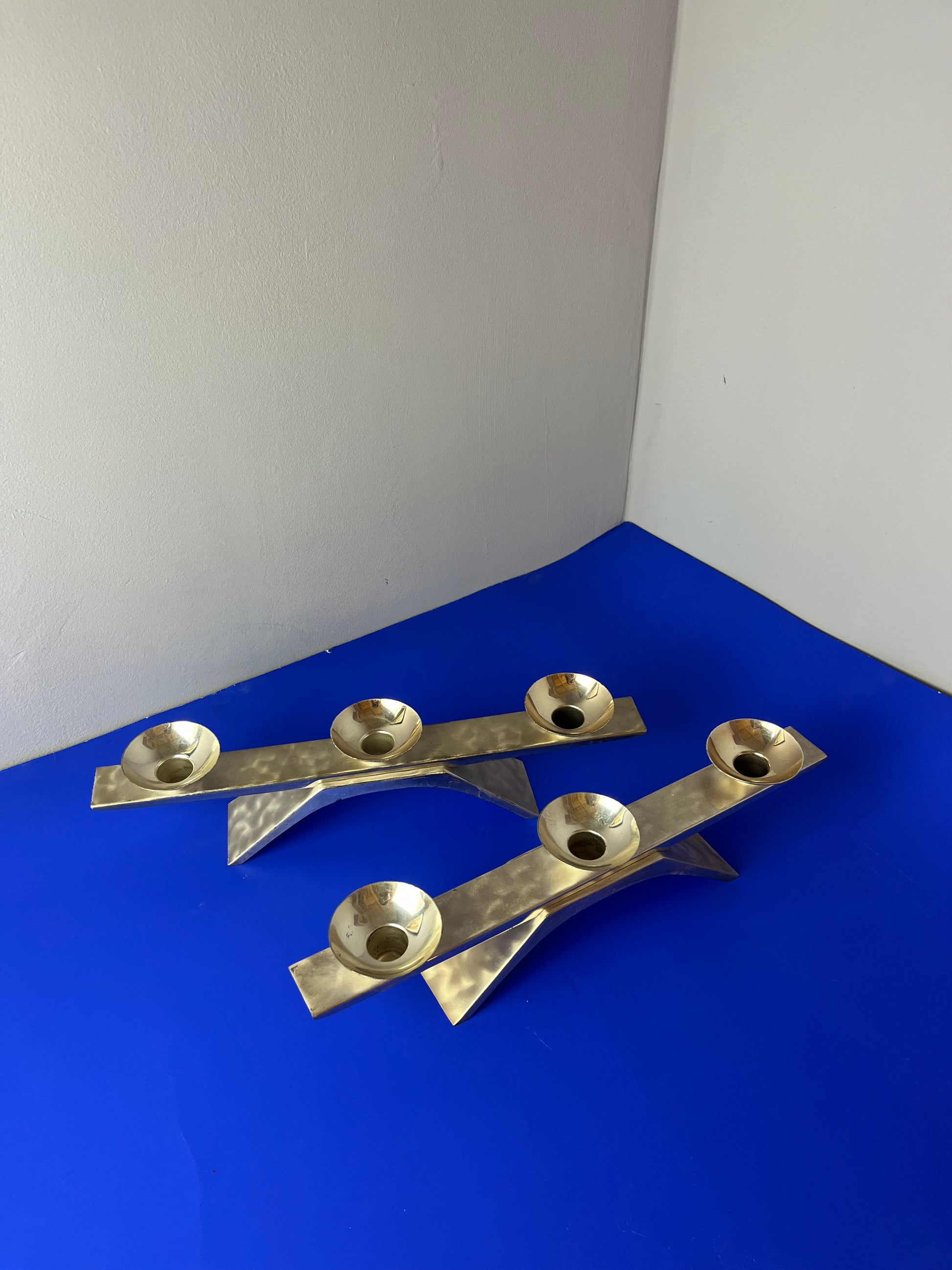 Kerzenständer versilbert von Kurt Radtke für WMF Ikora