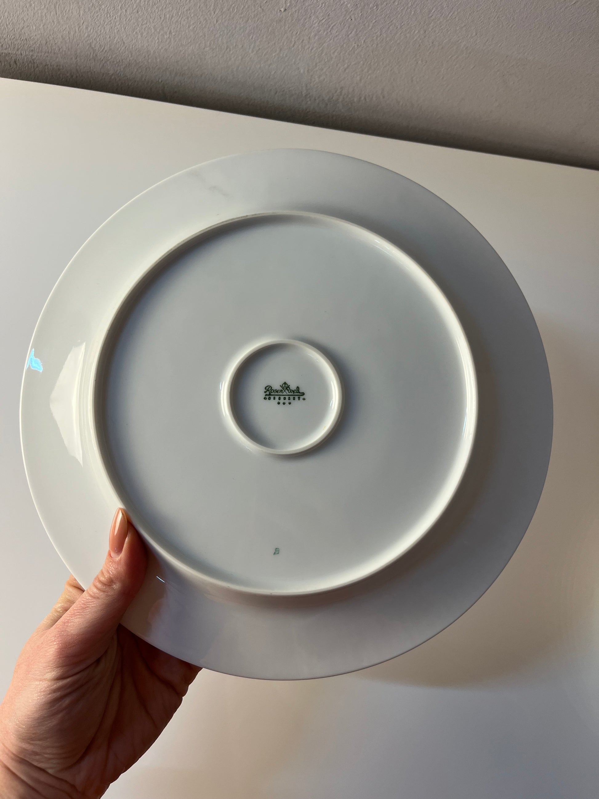Set: 6x Speiseteller Modulation Secunda grün von Tapio Wirkkala für Rosenthal