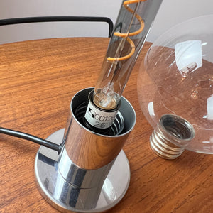 Tischlampe Big Globe Chrom von Motoko Ishii für STAFF