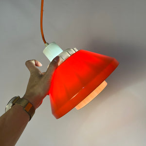 Hängelampe Modell 854 orange Kunststoff von Lyskær Belysning