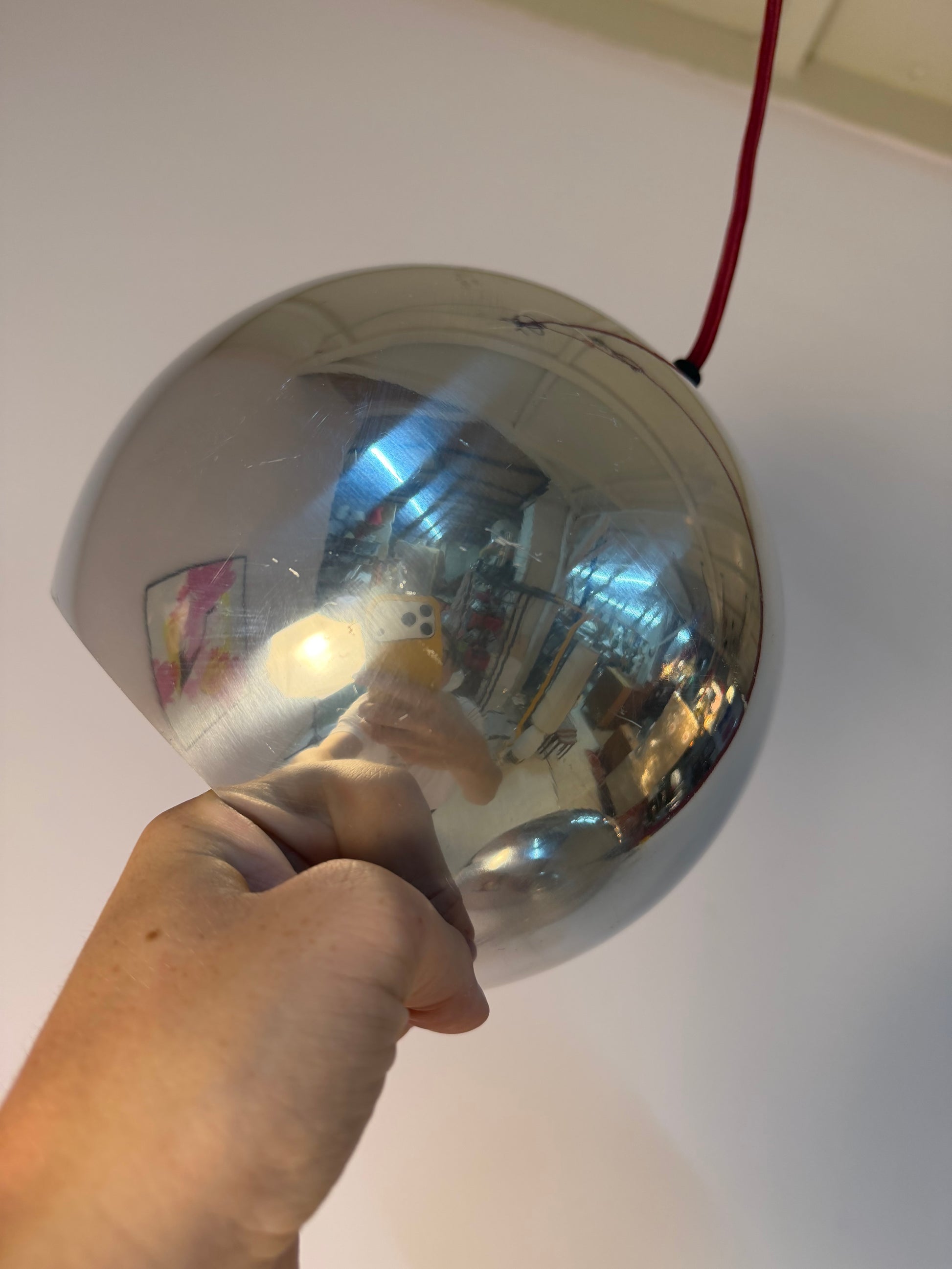 Kugellampe Topan Chrom von Verner Panton