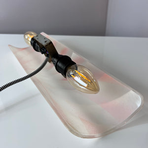 Wandlampe rosa Kunststoff