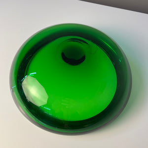 Schale 17792 grün Glas von Per Lütken für Holmegaard