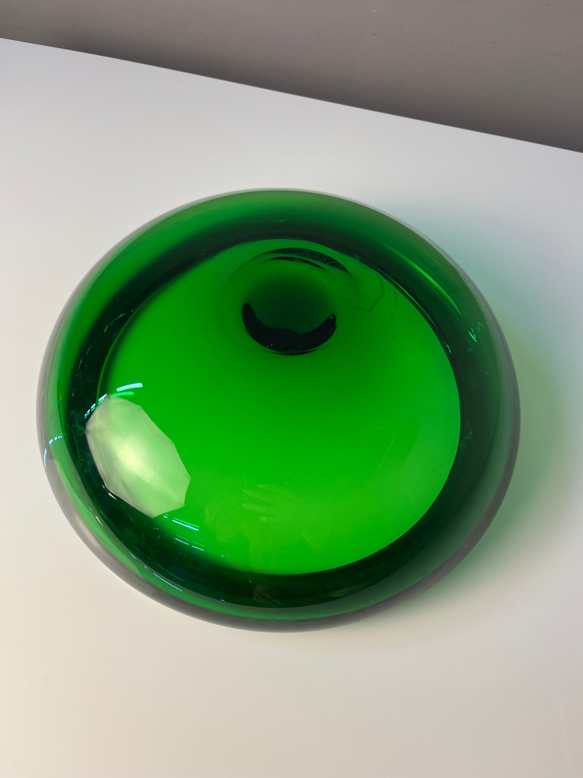 Schale 17792 grün Glas von Per Lütken für Holmegaard