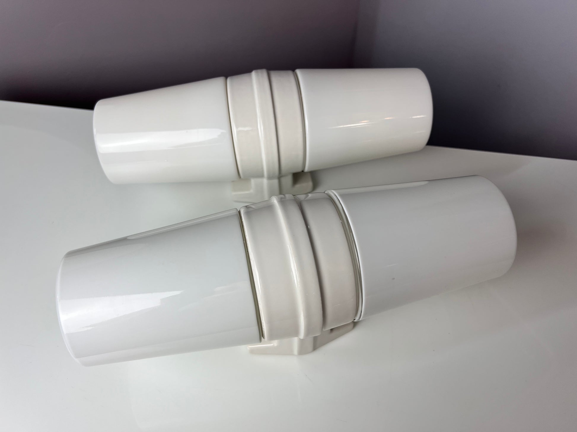Wandlampe Modell 6065 weiß von Sigvard Bernadotte für Ifö