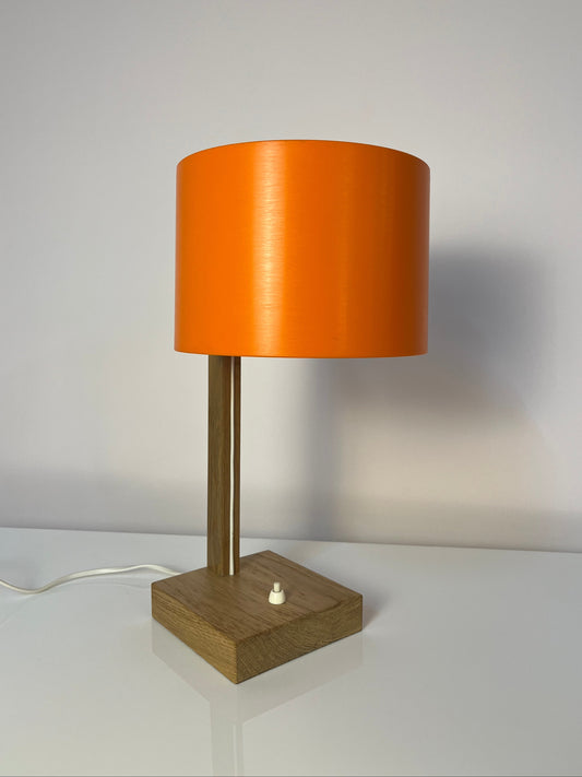 Schreibtischlampe orange Eiche von Luxus Vittsjö