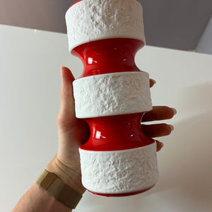 Vase 635/2 rot von Royal Porzellan Bavaria KPM