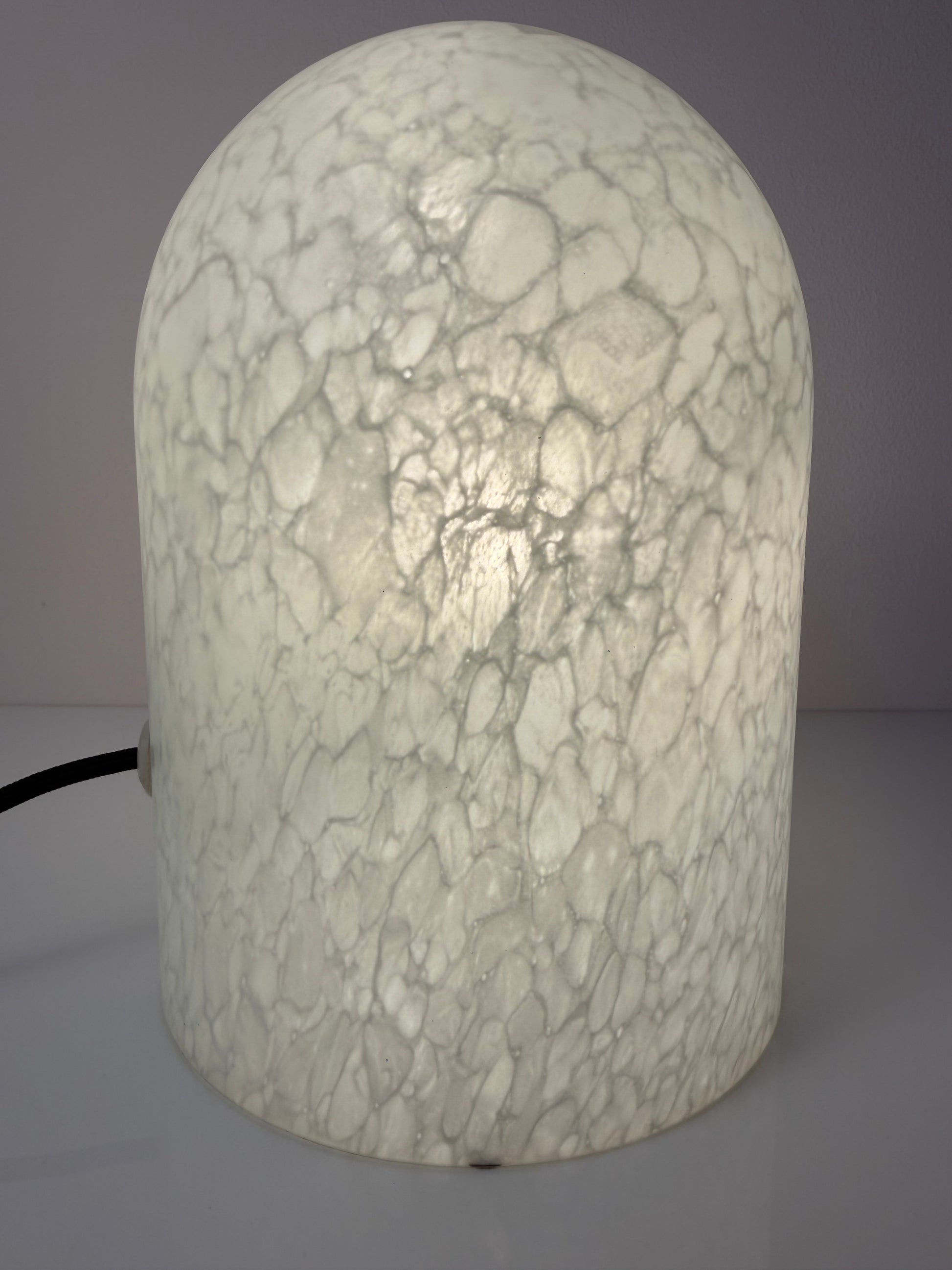 Tischlampe weiß Glas von Peill & Putzler