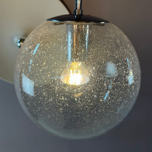 Kugellampe Einschlussglas Chrom von Glashütte Limburg