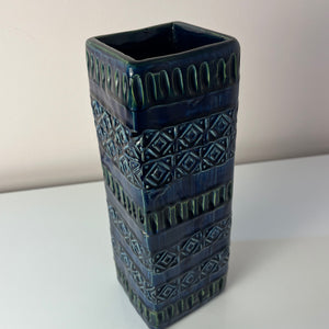 Vase Serie Rimini Blu von Aldo Londi für Bitossi