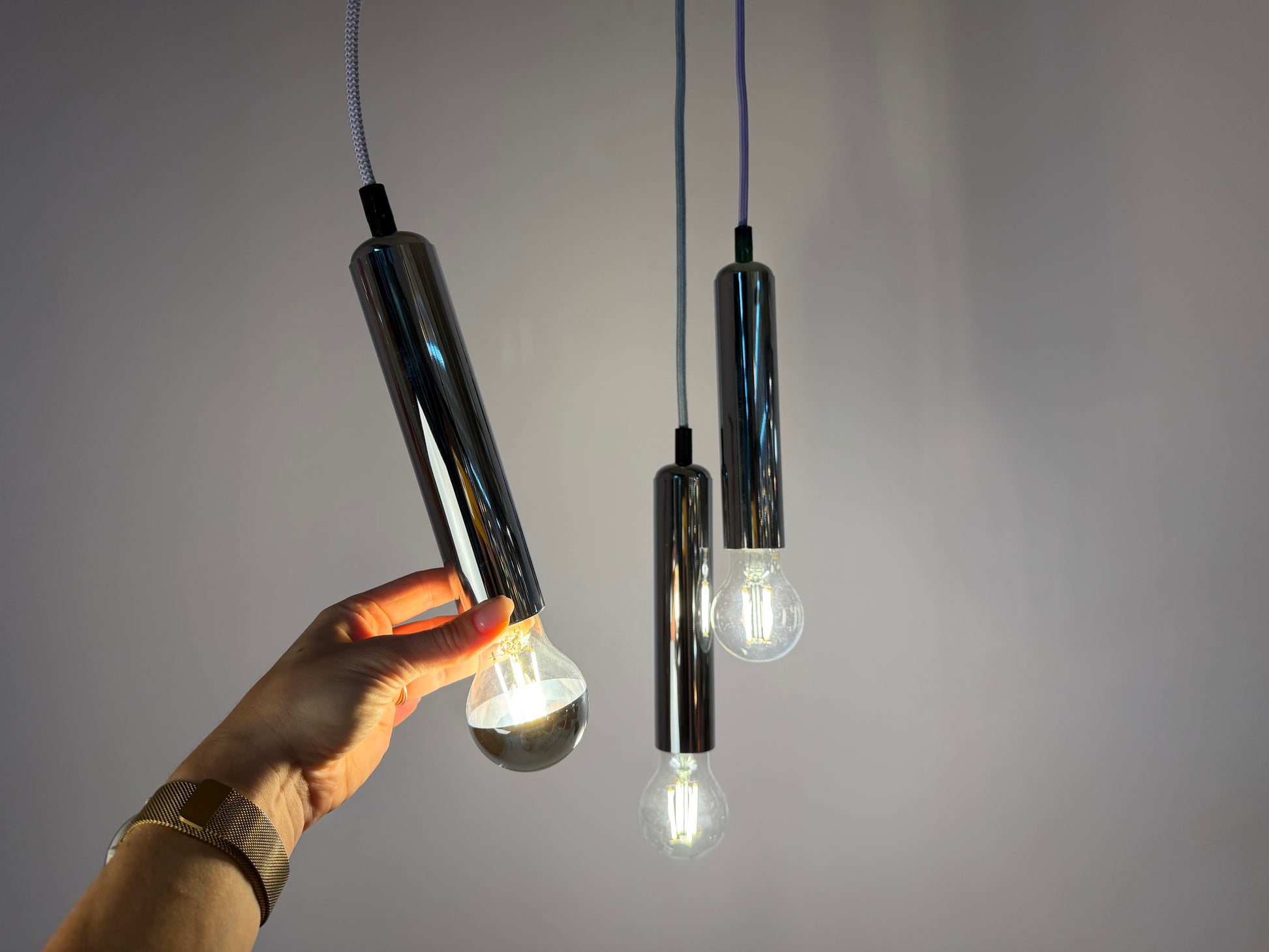 Hängelampe Chrom von Hustadt Leuchten