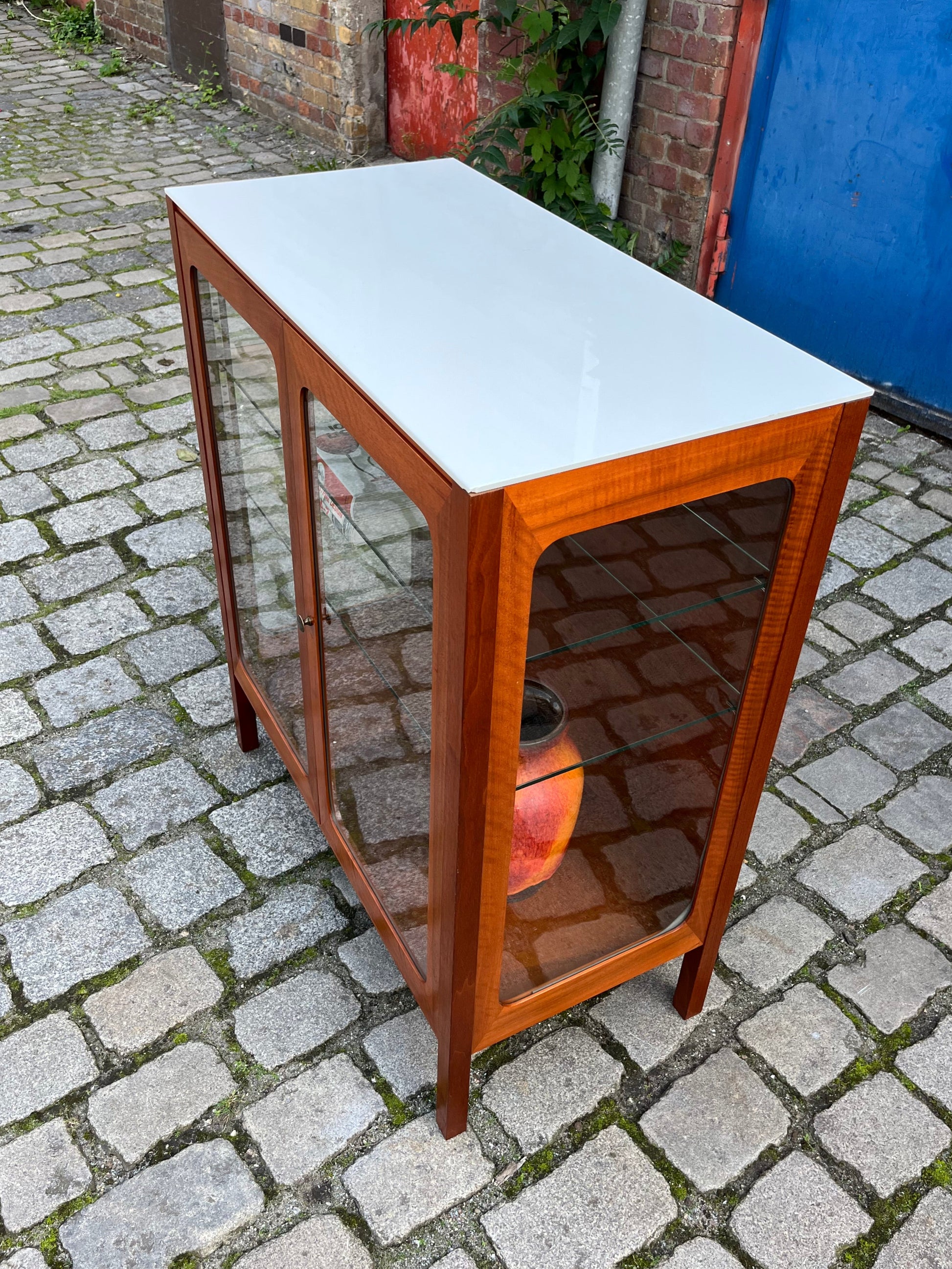 Vitrine Teak Glas von Hans Eichenberger für Röthlisberger