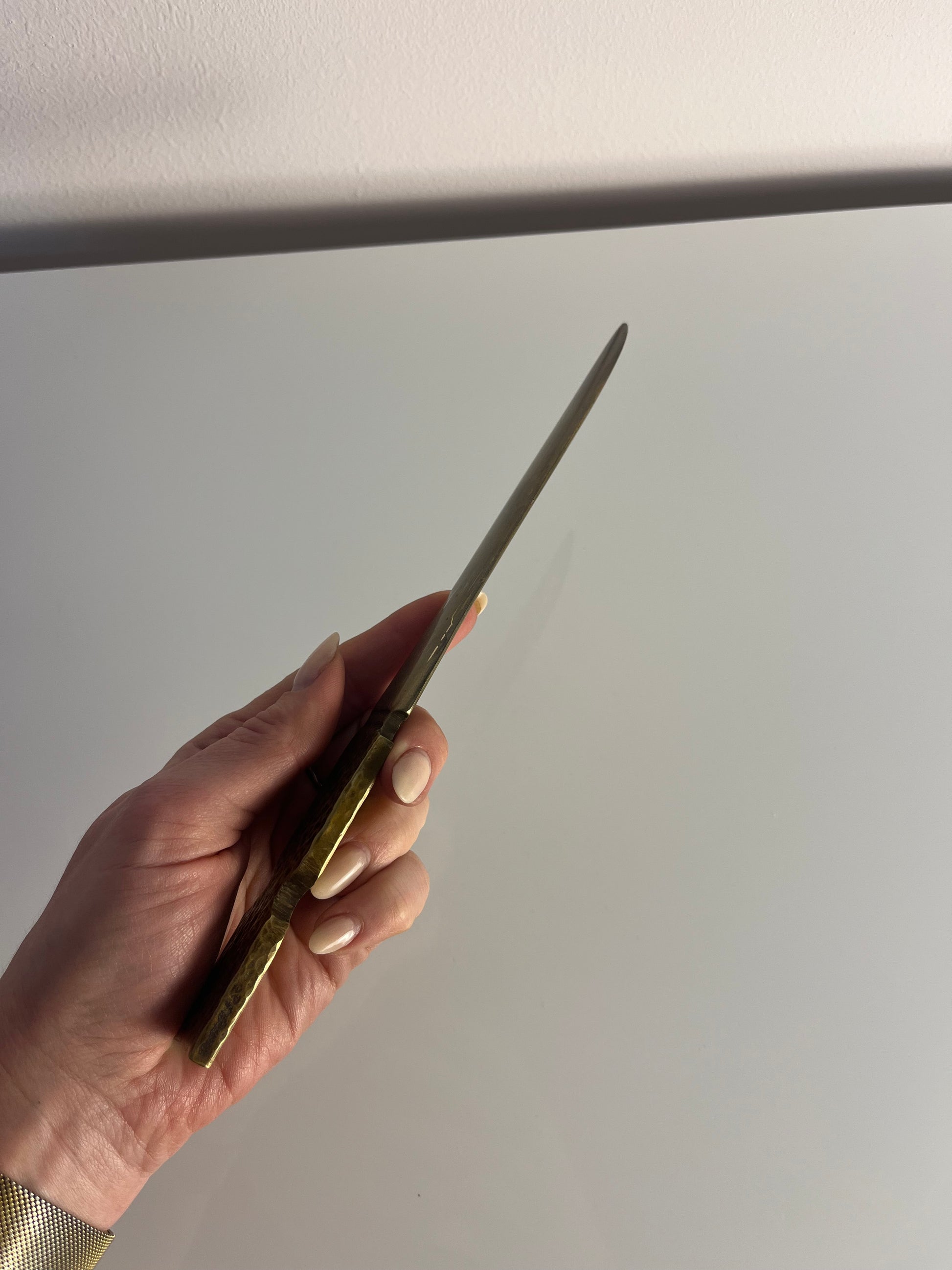 Brieföffner Messing aus Dänemark