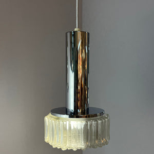 Pendelleuchte Modell P105 Klarglas Chrom von STAFF