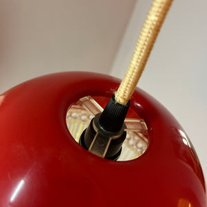 Hängelampe rot Kunststoff