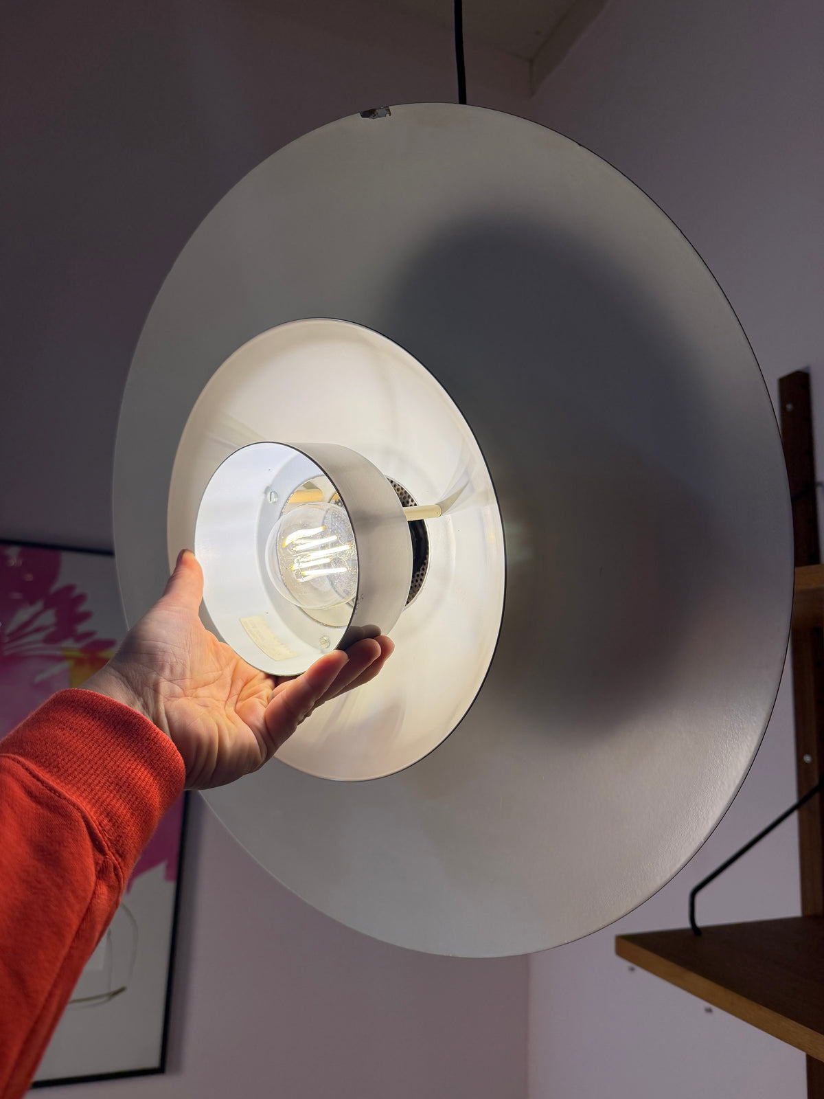Lamellenlampe Leto silber kupfer von Top Lamper