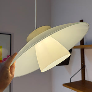 Lamellenlampe Typ T1648 Milchglas von Belid