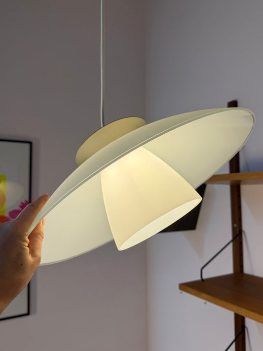 Lamellenlampe Typ T1648 Milchglas von Belid