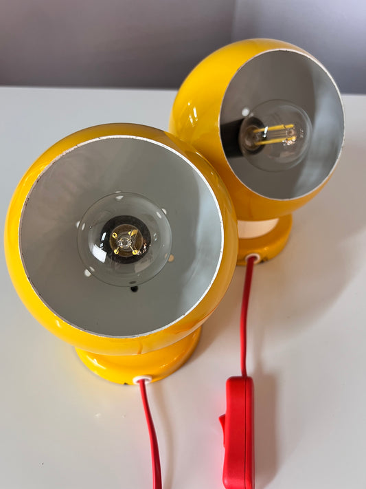 Set: 2x Kugellampe Typ 2264 gelb von B.A.
