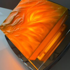 Wandlampe gelb Chrom von Uwe Mersch