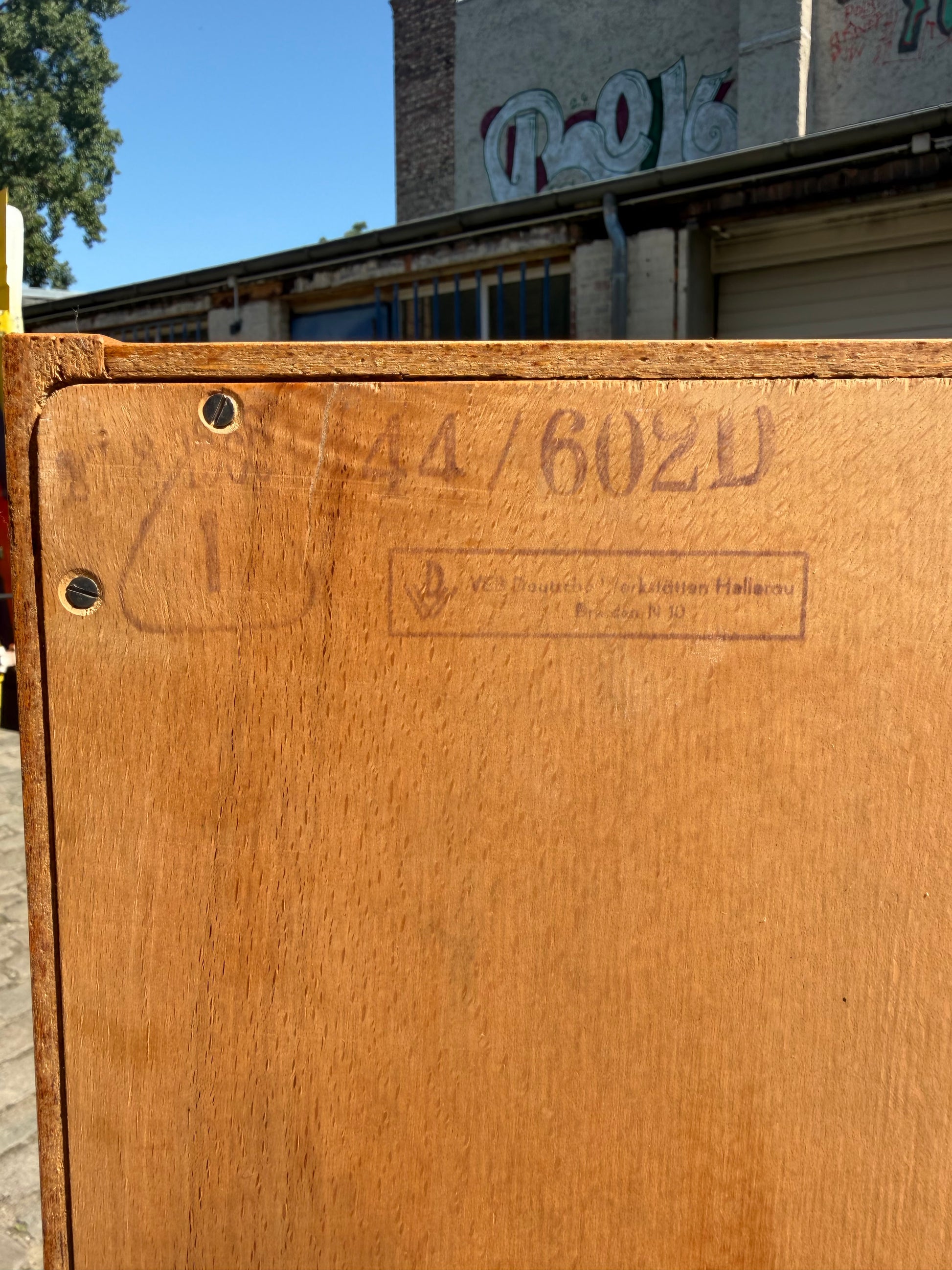 Vitrininenschrank 602/D Esche von Franz Ehrlich für Hellerau