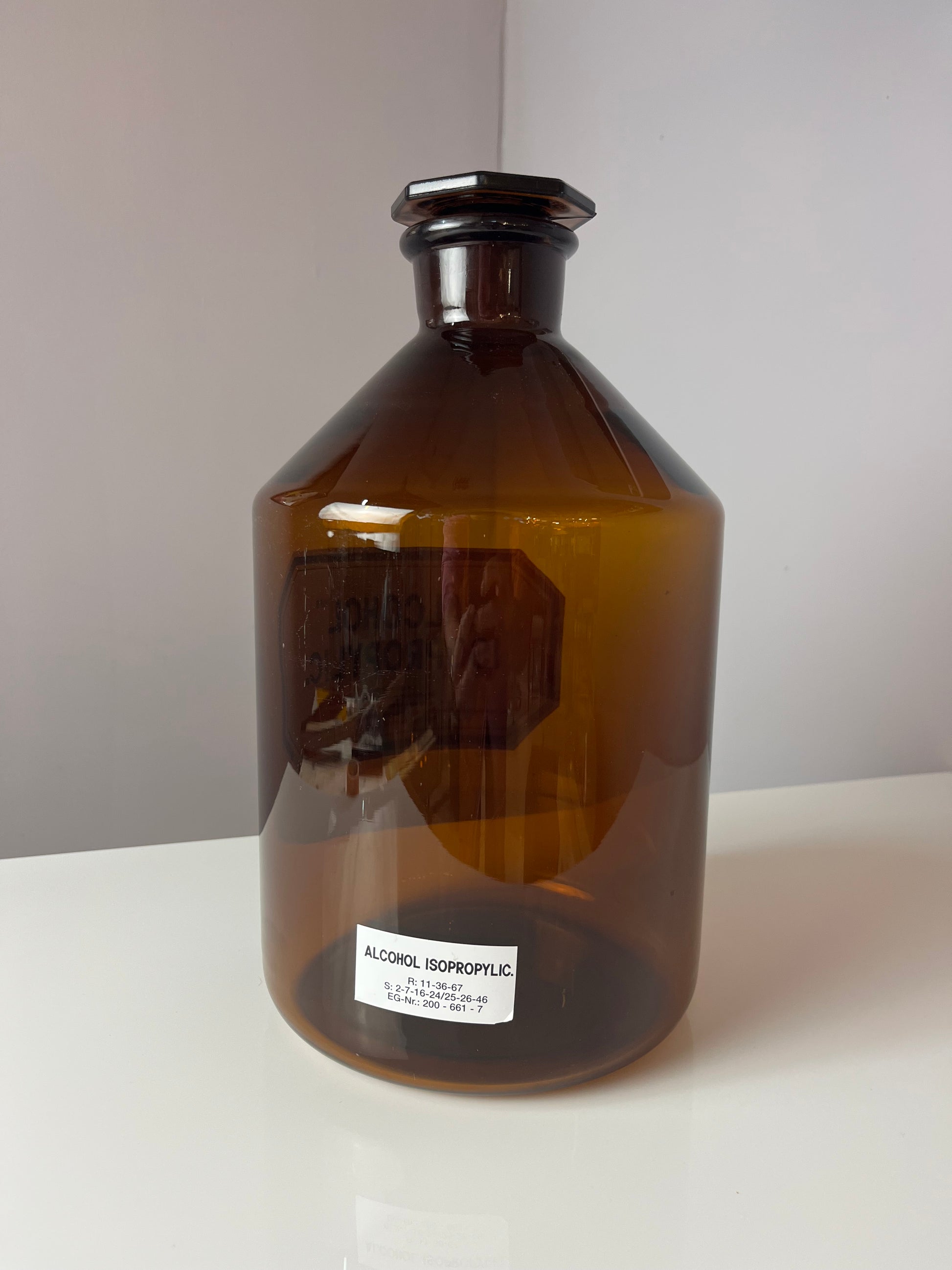 Apothekerglas Alcohol Isopropylic braun