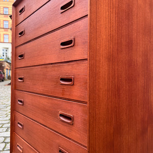 Kommode Teak mit 7 Schubladen aus Dänemark