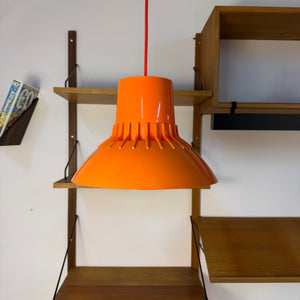Hängelampe Solar orange Kunststoff von Svend Middelboe für Nordisk Solar