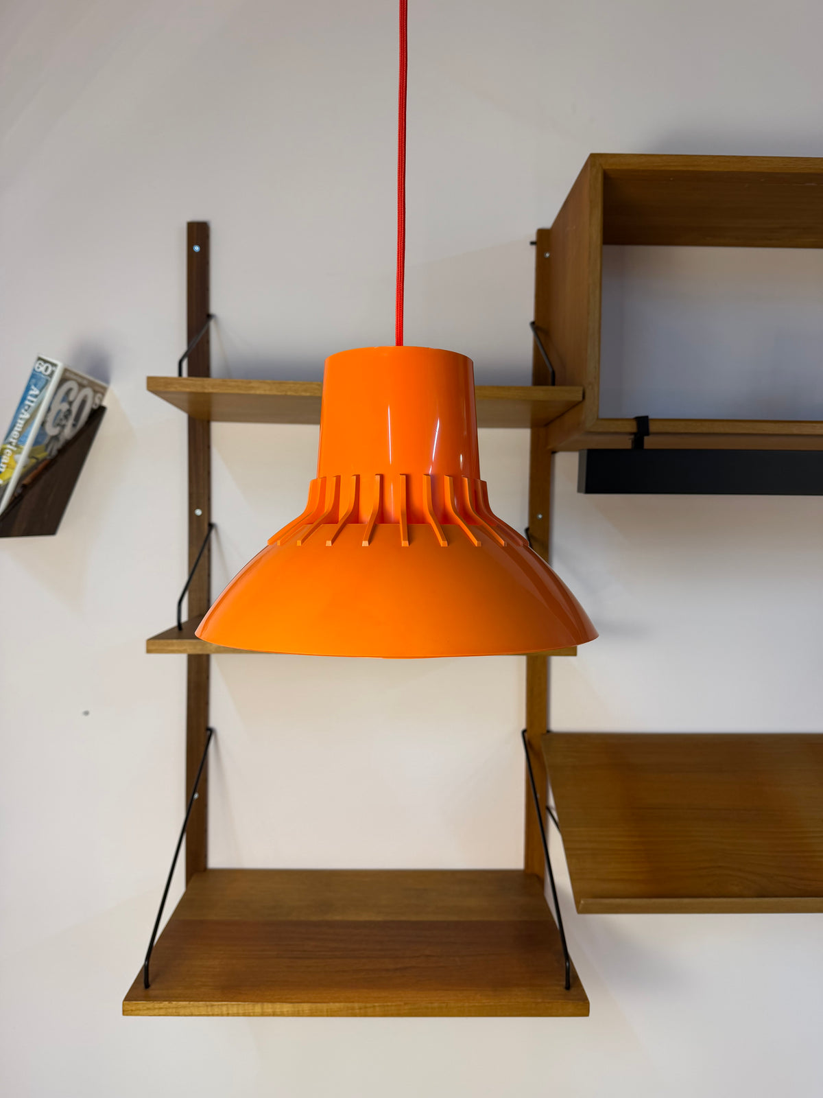 Hängelampe Solar orange Kunststoff von Svend Middelboe für Nordisk Solar