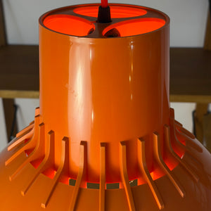 Hängelampe Solar orange Kunststoff von Svend Middelboe für Nordisk Solar