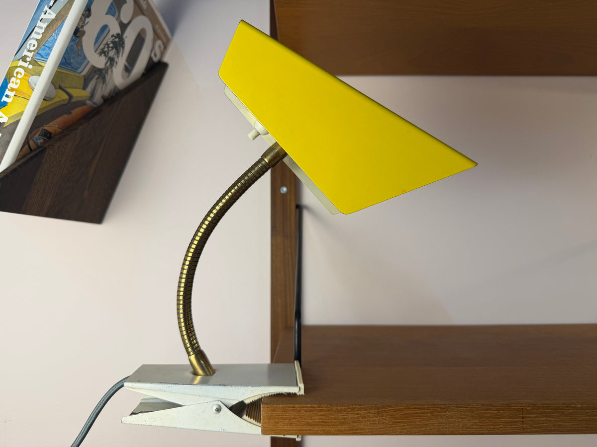 Klemmlampe gelb gold von HOSO (Hoffmeister & Sohn)
