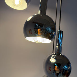 Kaskadenlampe 7-flammig Chrom von Richard Essig